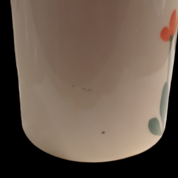 Emerson Creek Pottery teacup/mug red poppy design - Picture 4 of 4